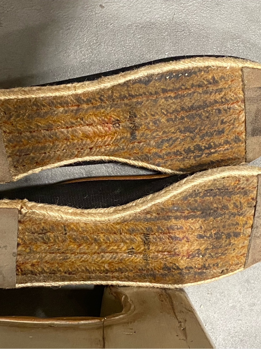 Coach Black Canvas Ballet Flats with Tan Trim - Picture 6 of 9